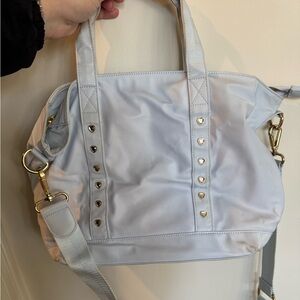 Stoney Clover Lane Embellished Baby Blue Mini Tote Bag